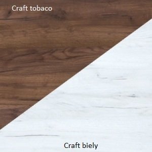 WIP Policová skriňa ANGEL | 01 Farba: Craft tobaco / craft biely