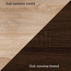 WIP Skrinka ANGEL | 09 Farba: Dub sonoma svetlý / dub sonoma tmavý