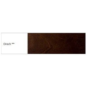 Drewmax Vitrína - masív KW404 / buk Morenie: Orech
