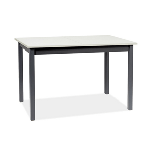 Signal Jedálenský stôl Horacy 100(140)x60 Farba: biely mat / čierna