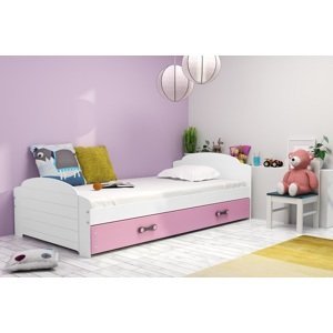 BMS Detská posteľ LILI Farba: biela / ružová