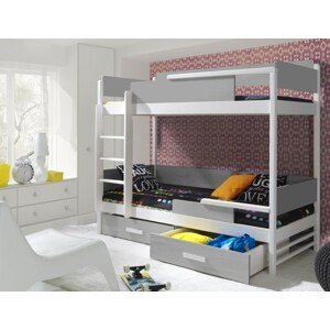 ArtBed Detská poschodová posteľ TRES Prevedenie: Morenie - Farba