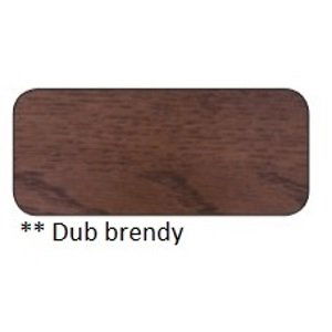 Drewmax Komoda Metal KD370 / dub Farba: Dub brendy