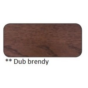 Drewmax Konferenčný stolík Metal ST375 / dub / doska 2,5 cm Farba: Dub brendy, Prevedenie: A 80 x 45 x 50 cm