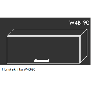 ArtExt Kuchynská linka Brerra - mat Kuchyňa: Horná skrinka W4B/90 / (ŠxVxH) 90 x 36 x 32,5 cm