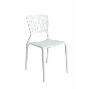 ArtD Jedálenská stolička Bush inšpirovaná Viento chair biela