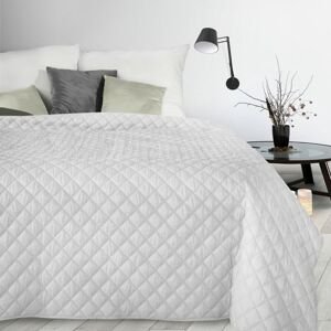 ArtFir Prikrývka na posteľ ALARA 3 | biela 220 x 240 cm
