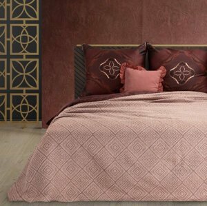 ArtFir Prikrývka na posteľ MOROCCO | červená tehla 220 x 240 cm