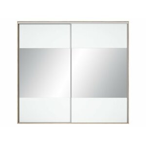 BRW Dvere skrine: NADIR - FRN/250/260/2M Farba: biela/zrkadlo