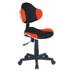 Signal Detská stolička Q-G2 látka oranžovo-čierna