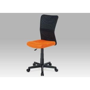 Kancelárska stolička KA-2325 Farba: oranžová / čierna