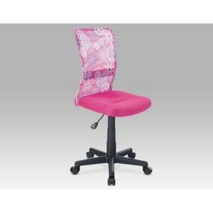 Kancelárska stolička KA-2325 Farba: ružová s motívom