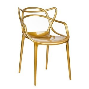 ArtKing Jedálenská stolička Luxo zlatá výpredaj