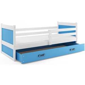 BMS Detská posteľ RICO 1 | biela 90 x 200 cm Farba: Modrá