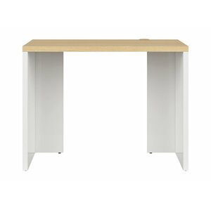 BRW Kancelársky stôl: DENTON - BIU/100 Farba: biely lesk/dub poľsky