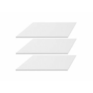 BRW Doplnkové police k skrini: ERLA - SZF2D1S (3ks) Farba: biely