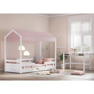 Dievčenská izba fairy - biela/ružová
