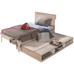 Študentská posteľ 120x200 s prístelkou a úložným priestorom veronica -