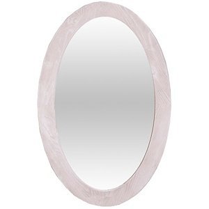 Oválne kúpeľňové zrkadlo lady 575 - biela