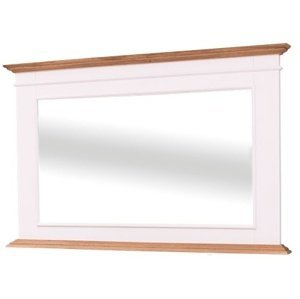 Kúpeľňové zrkadlo ava 138b - biela/hnedá