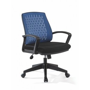 Stolička na kolieskach prim - modrá/čierna