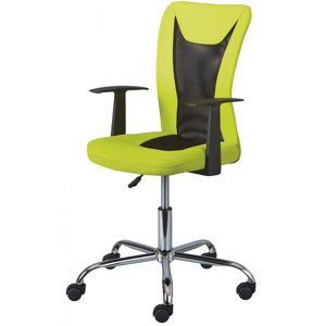 Otočná stolička na kolieskach nanny - zelená/čierna