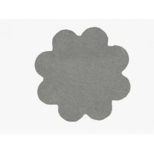Koberec color shaggy - šedá - kvietok - 120 cm