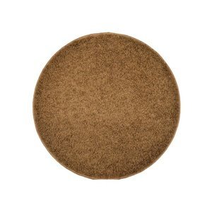 Koberec color shaggy - svetlo hnedá - kruh - 120 cm