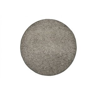Oberec color shaggy - šedá - kruh průměr 120cm