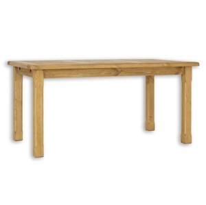 Drevený jedálenský stôl 90x160 mes 02 b - k09 prírodná borovica