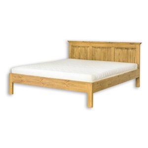 Masívna posteľ 90x200 acc 01 - k03 biela patina