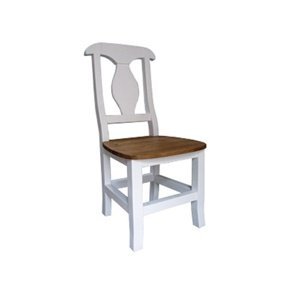 Jedálenská stolička z masívu sil 03 sedliacka - k02 tmavá borovica