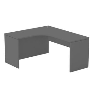 Rohový stôl rea play - graphite - pravý