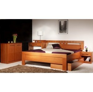 Masívna posteľ s úložným priestorom arleta 1 - 160/180 x 200cm - 160 x