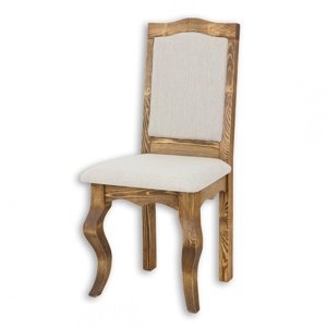 Jedálenská stolička rustikálna lud 15 - k03 biela patina