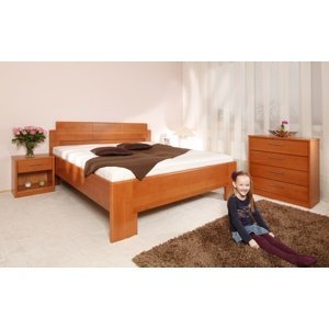 Masívna posteľ s úložným priestorom deluxe 1 - 160/180 x 200cm -