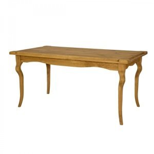 Drevený stôl 90x160 rustikálny lud 01 - k01 svetlá borovica