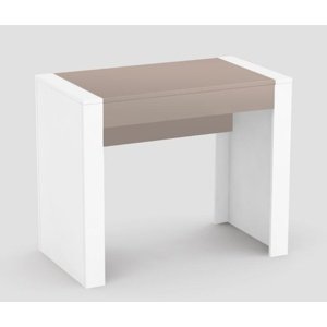 Písací stôl rea jamie - cappuccino/biela
