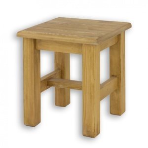 Drevená stolička / stolík sil 21 - k03 biela patina