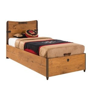 Detská posteľ jack 90x190cm s úložným priestorom - dub lancelot