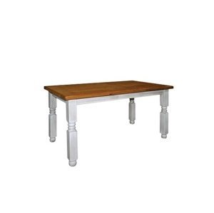 Jedálenský sedliacky stôl masív 80x120 mes 01b - k17 biely vosk
