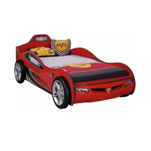 Detská posteľ auto super 90x190cm - červená