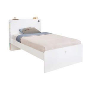 Študentská posteľ 120x200cm pure - biela