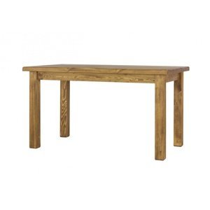 Drevený stôl 80x120 mes 13 a - k17 - biely vosk