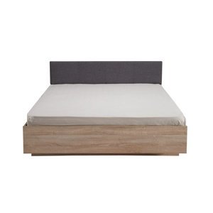 Manželská posteľ 160x200cm arwen - dub sonoma/šedá