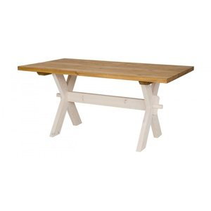 Drevený sedliacky stôl 100x200cm mes 16 - k01 svetlá borovica