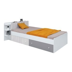 Detská posteľ s úložným priestorom beta 90x200cm - biela/dub