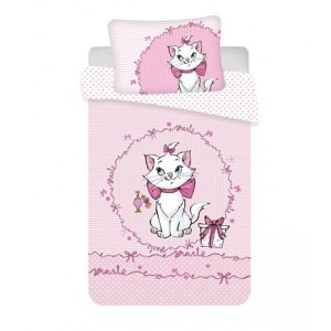 Detské obliečky do postieľky marie cat pink