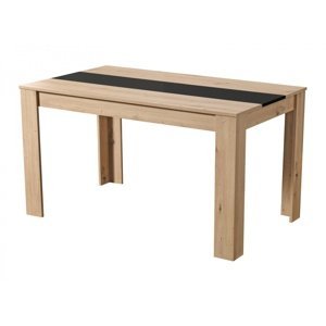 Jedálenský stôl george - dub artisan/čierna