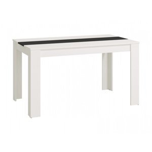 Jedálenský stôl george - biela/čierna